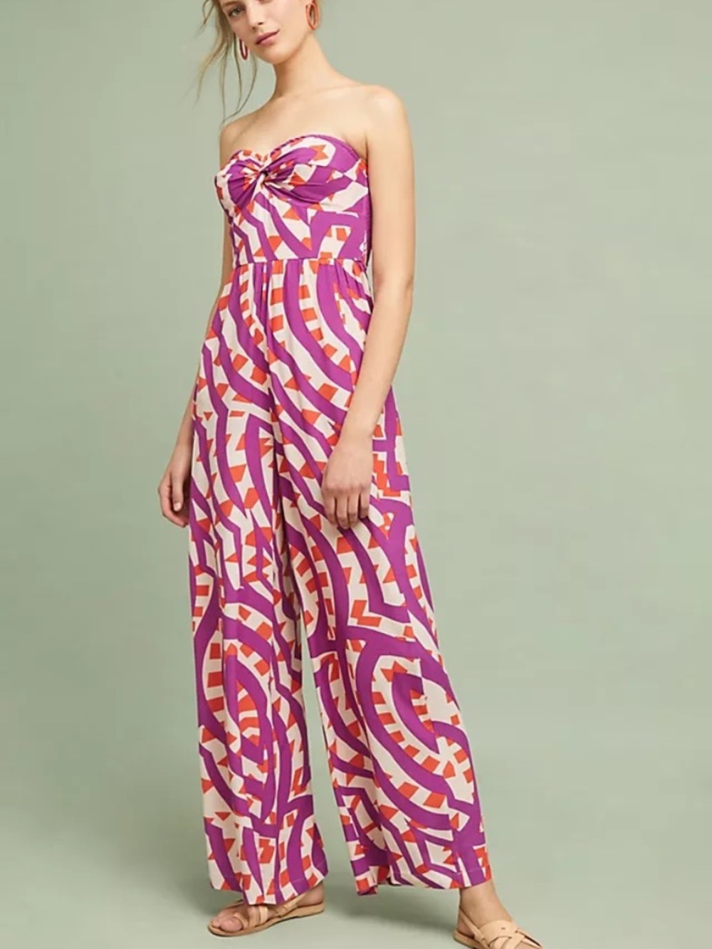 Anthropologie x Tracy Reese | 4 | Strapless Wide Leg Jumpsuit